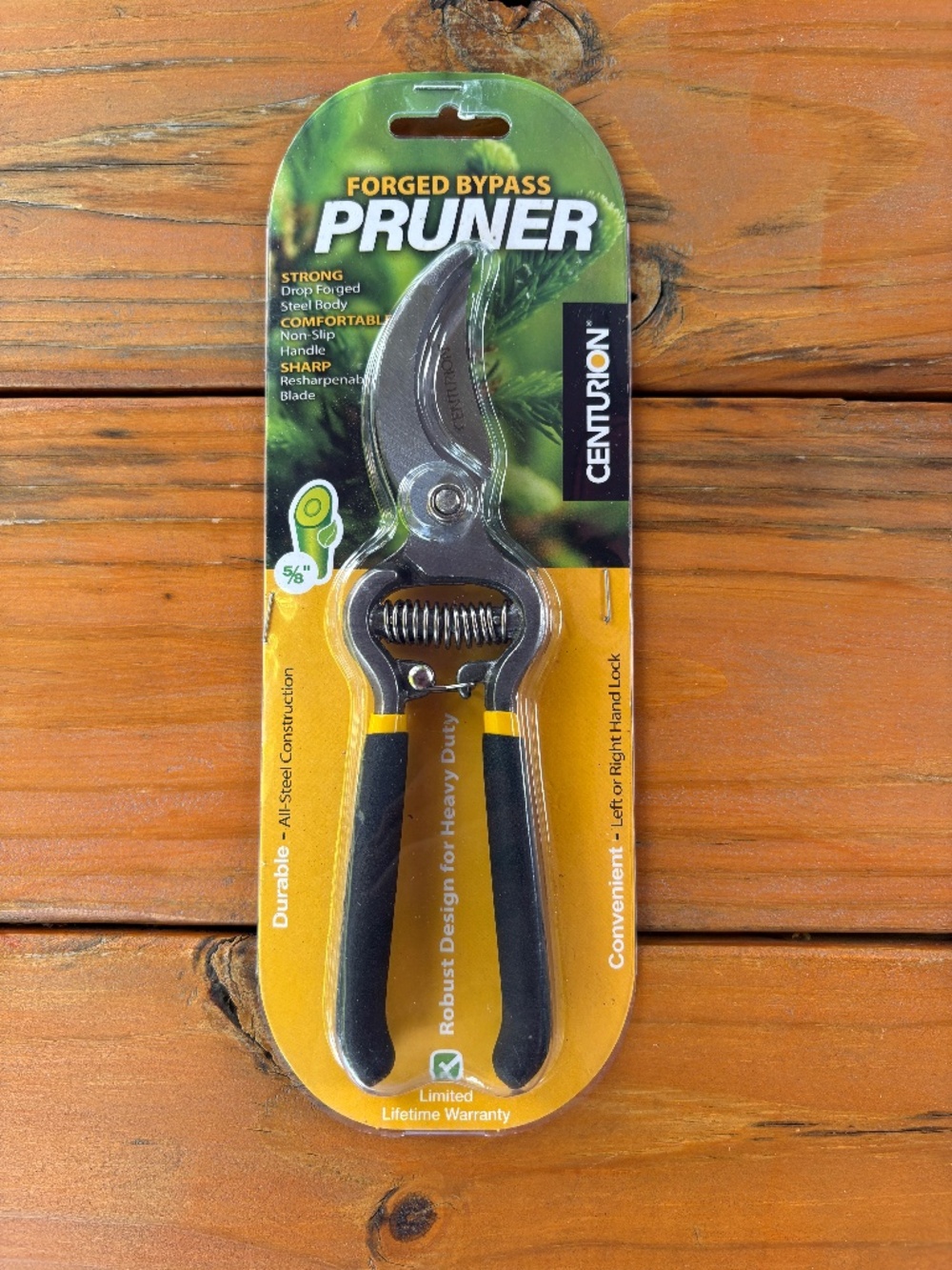 NWT Centurion Forged Bypass Pruner, All Steel, Gardening